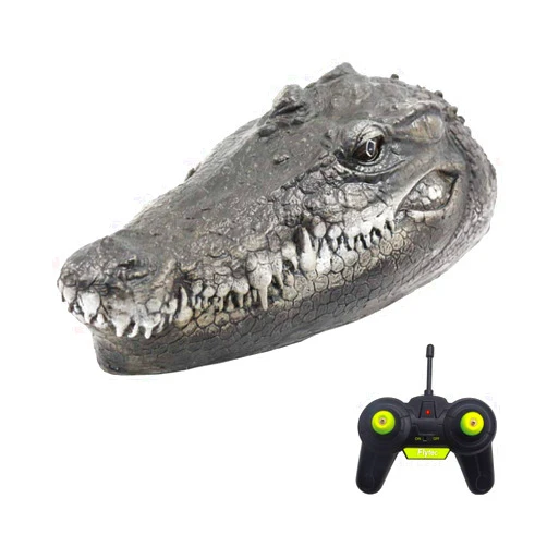GoolRC Flytec V005 RC Boat 2.4G Remote Control Electric Racing Boat for Pools with Simulation Crocodile Head Spoof Toy