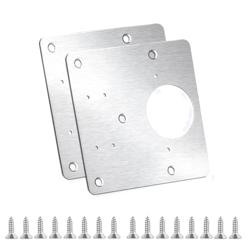 BSBMIEQM Cabinet Hinges Repair Plate,Stainless Steel Hinge Repair Brackets Kit,Kitchen Cupboard Door Hinge Repair Plate Kit Includes Fixing Screws,Protect Wooden Kitchen Cabinet Door,Furniture(2 PCS)…