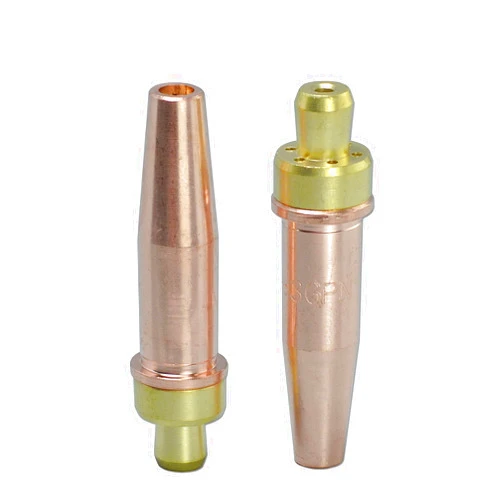 RIVERWELD Propane Natural Gas Cutting Tips 3-GPN Size 1 & 3-GPN-1 Fit Victor-style Oxygen Oxy Oxyfuel Cutter Torch Made of Copper Pack of 2