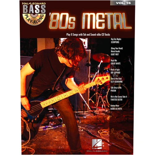 Various '80s Metal: Bass Play-Along Volume 16 (Bass Play-along, 16)