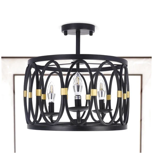 Generic French Country Style Metal Chandelier Light Fixture for Living Room, Bedroom, Kitchen, Dining Room