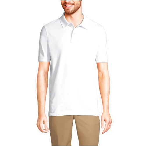 Lands' End School Uniform Young Men's Short Sleeve Mesh Polo Shirt