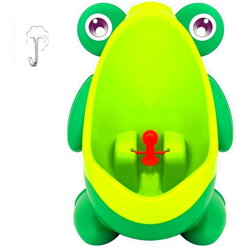 Zddaoole Frog Pee Training,Cute Potty Training Urinal for Boys with Funny Aiming Target,Green Urinals for Toddler Boy