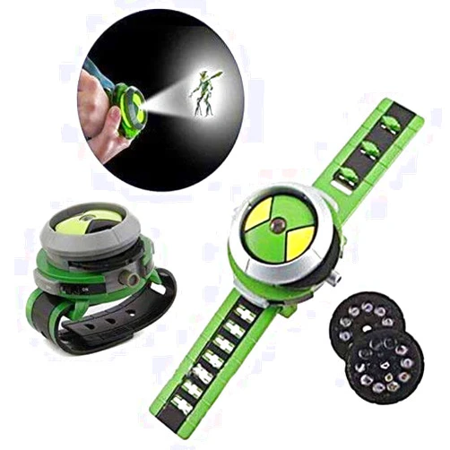 KEQI Projector Watch Kids Toys for Ben 10 Alien Force and Mysterious Projection Action Figures Model Toy for Kids Party Supplies