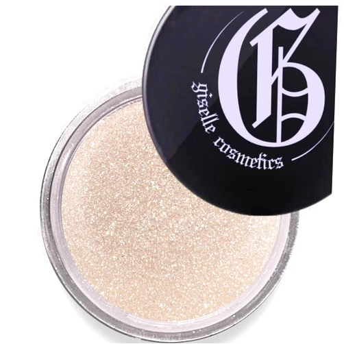 Giselle Cosmetics Pearl Diamond Mineral Loose Eyeshadow - Organic, Talc Free, High Pigment, Non-Toxic Make Up - Shimmer, Glitter, Iridescent Eyeshadow Palette - Natural Moondust Eye Shadow