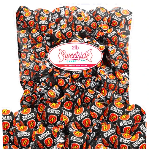 SWEETSIDE CANDY CO. Zero Sugar Miniatures Dark Chocolate, 2 Pound Reese'sZero Sugar Peanut Butter Cups Delights, Indulgent Dark Chocolate Peanut Butter Cups For Enjoyment, Perfect For Snacking, Parties, and Gifts