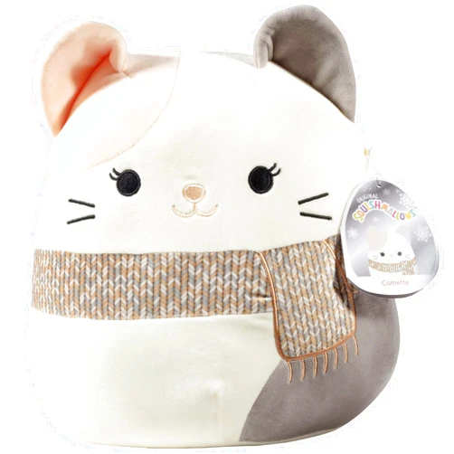 Squishmallows 12-Inch Camette The Cat - Official Jazwares Plush - Collectible Soft & Squishy Kitty Stuffed Animal Toy - Add to Your Squad - Gift for Kids, Girls & Boys