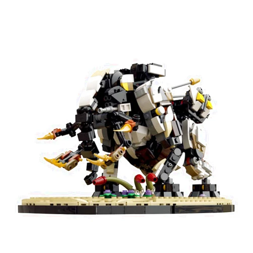 ICEBRICKS Forbiden West Tremortusk Building Blocks, Zerro Dawn Building Block Toys, Adventure Game Sawtooth Monster Mecha Action Model, 1203PCS
