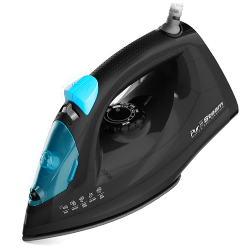 Pursteam World's Best Steamers PurSteam Professional 1250W Steam Iron | Powerful Steamer with Burst of Steam & Spray | Non-Stick Soleplate, Easy Temperature Control & Auto Shut-Off