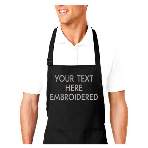PLACE4PRINT Personalized Chef Name Embroidered Apron with Custom Text a Great Gift for Adult Premium Quality Apron for Men and Women - Cooking Gift
