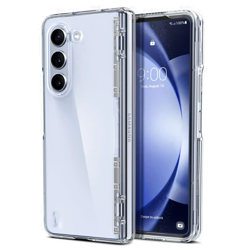 Spigen Thin Fit Pro [Hinge Protection] Designed for Galaxy Z Fold 5 Case (2023) - Crystal Clear