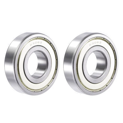uxcell 6306ZZ Deep Groove Ball Bearings 30mm Bore 72mm OD 19mm Thick Double Shielded Chrome Steel 2pcs