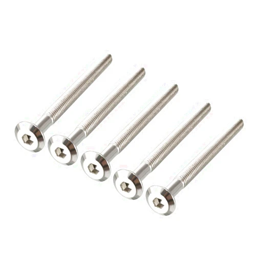 uxcell M6x70mm Furniture Bolts Hex Socket Screws Fastener 48mm Thread Length 5pcs