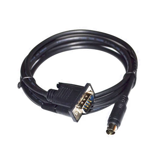 KEZONO RS232 DB9 D-SUB9PIN Male to M~ni DIN 8P Rockwell Allen Bradley AB MICROLOGIX 1400 PLC Programming 1761-CBL-PM02 Cable (Size : 1.8M)