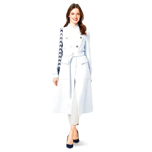Burda Style Sewing Pattern 6290 - Misses' Coat Double Breasted and Lined, Size A (8-10-12-14-16-18)