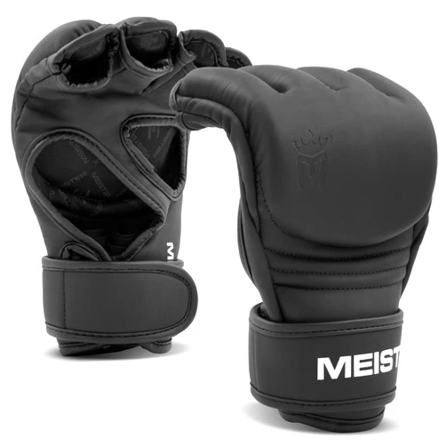 Meister [Critical] 4oz MMA Gloves for Striking & Grappling w/Pre-Curved Nemeios Leather