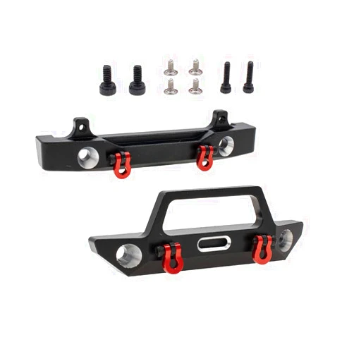 CODA RACING Aluminum Front&Rear Bumper for AXIAL SCX24 AXI90081 Deadbolt RC Crawler Car