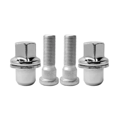 Mysttoo M14x1.5 Chrome Wheel Lug Stud Nut Set LR068126 Compatible with 1996-2022 Land Rover Range Rover LR2 LR3 LR4 Defender 90 110 Discovery Sport 611-297 (4PCS)