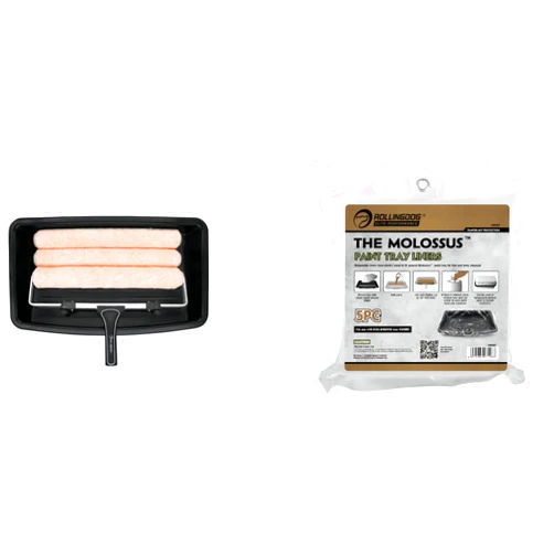 ROLLINGDOG 18 Inch Paint Roller Tray and Tray Liners