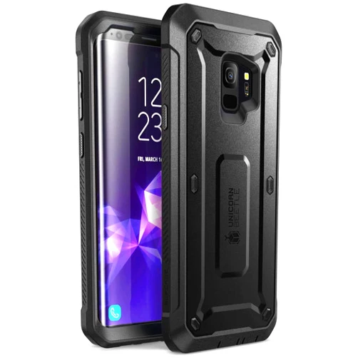 SUPCASE Unicorn Beetle Pro Rugged Case for Galaxy S9 with Screen Protector - Black