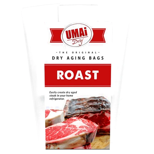UMAi Dry Aging Bag for Steaks - Pack of 3 I Dry Age Bags for Meat, Boneless or Bone-In Rib Roast Cuts up to 8-10lbs, Home Steak Ager Bags, NO Vacuum Sealer Required, Tender Aged Beef in 28-45 Days