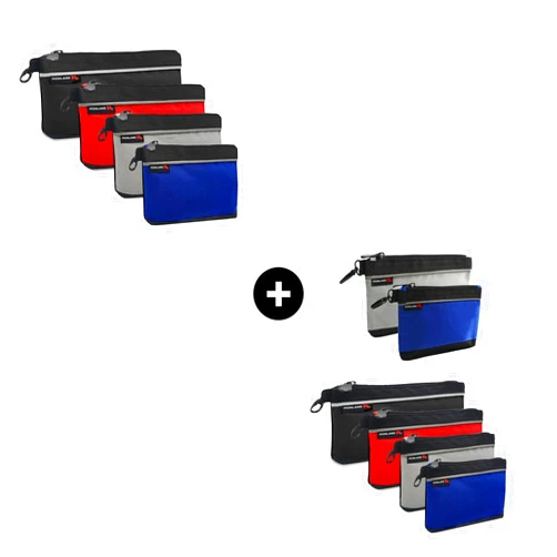 IRONLAND 4 Pack Combo Small Tool Pouches and 6 Pack Combo Small Tool Bags