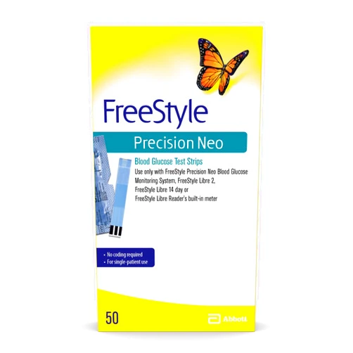 Freestyle Precision Neo Blood Glucose Test Strips, 50 Strips