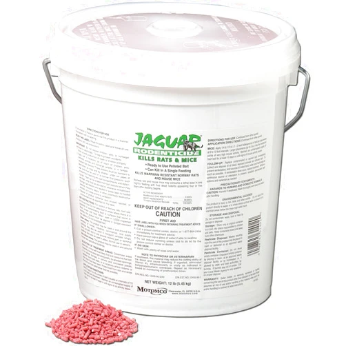 MOTOMCO D 31402 Jaguar Rodenticide Pail Pest Control