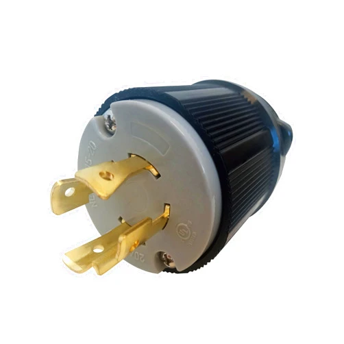 OCS Parts OCSParts L15-20P Locking Plug, 20 Amp, 250 VAC Voltage, cUL Listed, NEMA L15-20P