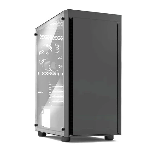 Zalman T3 Compact Micro ATX Gaming PC Case - 2 x 120mm Fans Pre-Installed - Tempered Glass Side Panel - MATX Mini Tower Desktop Computer Chassis