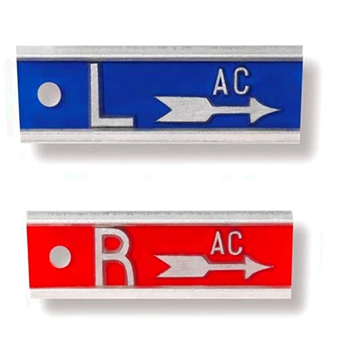Colortrieve X-Ray Markers (Aluminum) - Arrow, Left & Right Set, 1/2