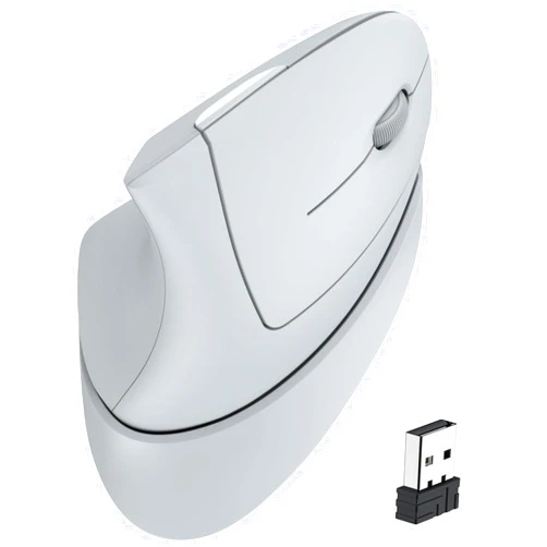 iClever Ergonomic Mouse, 2.4G Wireless Vertical Mouse with 4 Adjustable DPI, Silent Click, 7 Buttons, 3 Adjustable Tilt, Rechargeable Mouse Jiggler for Laptop, Desktop, PC, Computer, Windows 8/10/11