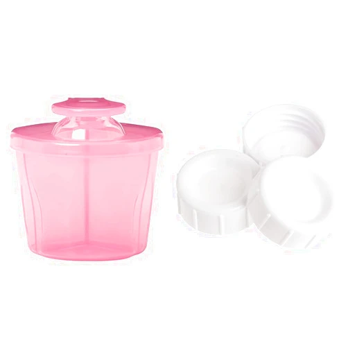 Dr. Brown's Baby Formula Dispenser with Lid for On-The-Go Feedings, Milk Powder Dispenser for Traveling with 3-9oz Formula Compartments and Dr. Brown's Travel Caps 3-Pack for Natural Flow Bottles