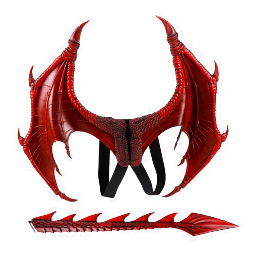 Anbaby Halloween Carnival Costume Demon Cosplay Dragon Wings Tail