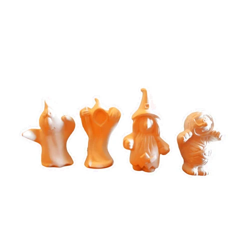 Handmade Ceramic Bisque 4 Monsters Ready to Paint Figurine Halloween Decor Pottery Handmade USA