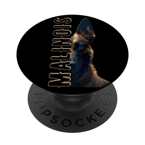 Hunde Dogs Männer Frau Frauen Geschenk Gift Malinois Belgian Shepherd Dog PopSockets Swappable PopGrip