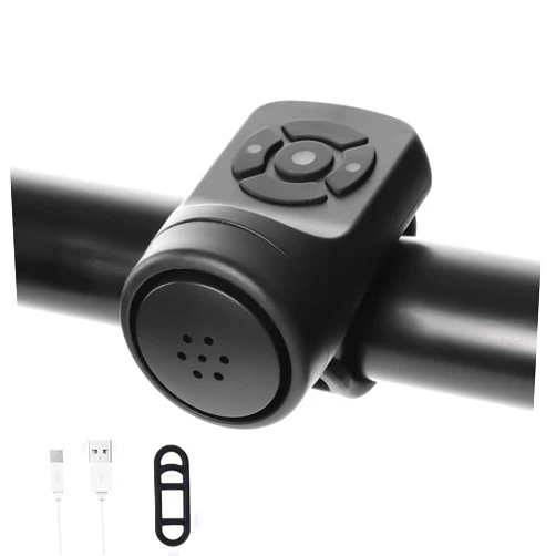 SteJar Electric Bike Horn, Electronic Bicycle Bell, Bike Horn for Adults, 4 Sound Modes Waterproof Horn for Bike, Loudest Bike Horn with Rechargeable Battery for Mountain Bike/Road Bike