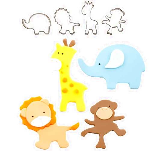 CK Products CUTIE CUPCAKE JUNGLE SET/4