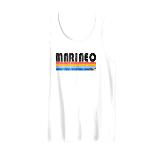 Retro Marineo, Italy Souvenirs Marineo, Italy Retro 70s 80s Style Tank Top