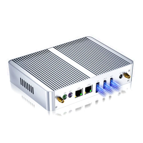 Kinupute Fanless Mini PC, Desktop Computer 12th Alder Lake-N100, up to 3.4GHz, 16G DDR4, 512G M.2 NVME SSD, Windows 11 Pro, Dual LAN, 4K@60Hz Triple-Display, 2xHDMI/DP, WiFi6, BT5.1, VESA, HTPC, WOL