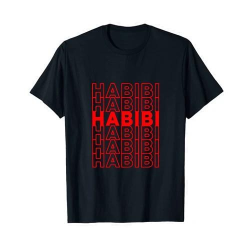 Habibi beloved sweetheart darling wife and partner Habibi Retro Sweetheart Love Darling Heart T-Shirt