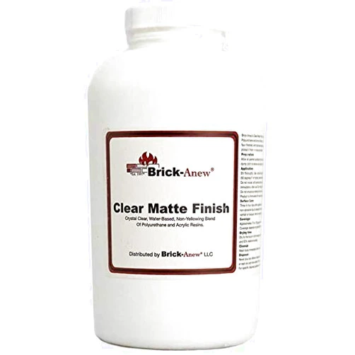 Brick-Anew Clear Matte Finish, Invisible Topcoat for Painted Surfaces, Matte, 1 Quart