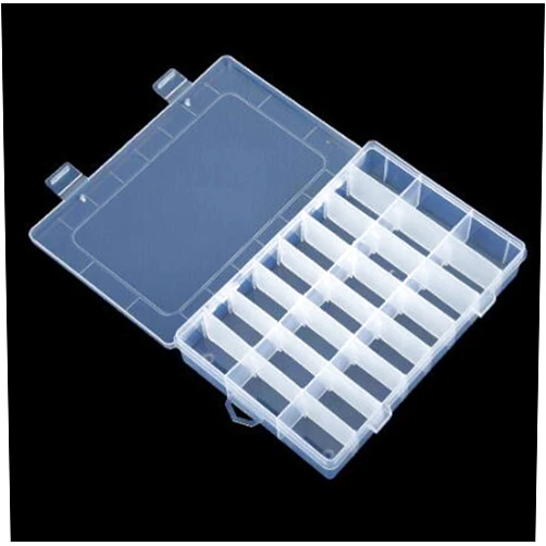 WOIWO One Piece of 24-Slot Compartments Can Store Wupin Storage Containers Such As Jewelry, Manicure Sequins, Rhinodiamonds and Beads