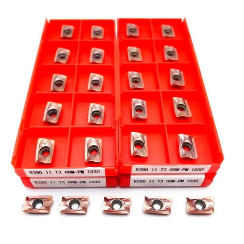 Generic Milling Insert R390 11T308 PM 1030 Carbide Indexable Turning Insert R390 Metal Cutting Tool For Lathe - (Angle: R390 11T308M PM 1030)