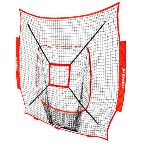 BaseGoal Baseball & Softball Replacement Net 7ft x 7ft (NET ONLY),Heavy Duty Knotless for Baseball Pitching Hitting and Throwing Practice
