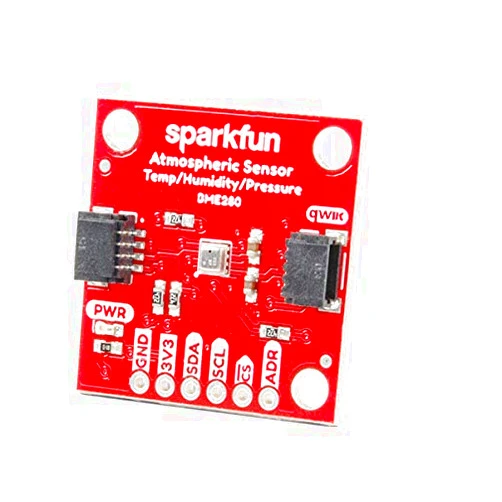 SparkFun Atmospheric Sensor Breakout - BME280 (Qwiic) Measure barometric Pressure, Humidity, and Temperature Readings 3.3V SPI Interface, Operating Voltage 3.3V