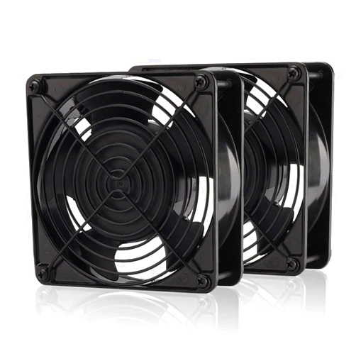 EZDIY-FAB 12cm 120mm 200CFM 4000RPM CPU Cooling Fan 12V DC 4-Pin Molex PC Computer High CFM Cooling Case Fan with Metal Finger Guard Grill