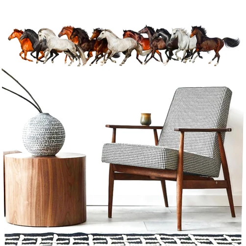 DEIKOKA Removable Running Horse Wall Decals 48