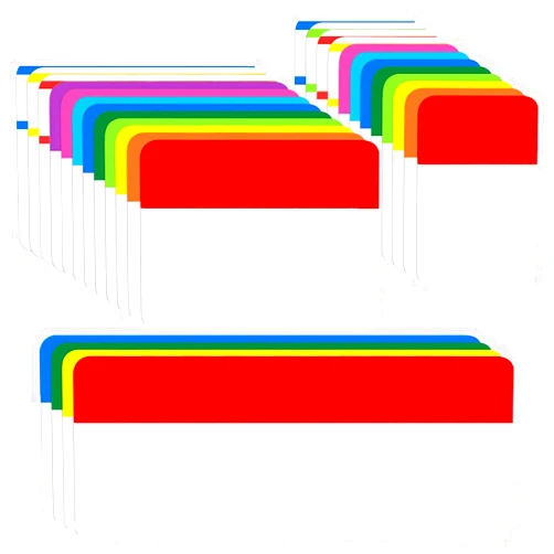KICNIC File Index Tabs 1 Inch, 2 Inch, 3 Inch Sticky Flags 480 Pieces, Colored Page Markers Self Adhesive, Writable Note Tabs for Binders, Books, Paper, Notebooks, Filing, Folders [3 Sizes, 24 Sets]