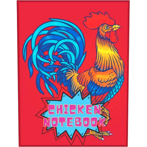 JACKIE LYNN GROSS Chicken Notebook: Blank Lined Journal - Sketch Drawing, Journal Notes Sketchbook - Perfect gift for Chickens Lovers, Students, Teachers and Kids 8.5 x 11 inch 100 Pages